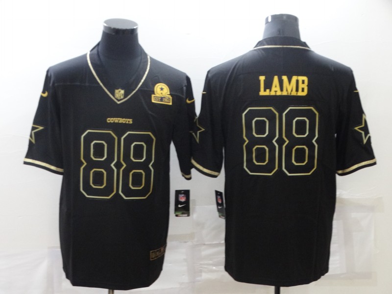 Men Dallas Cowboys #88 CeeDee Lamb Nike black Game  throwback NFL Jersey->denver broncos->NFL Jersey